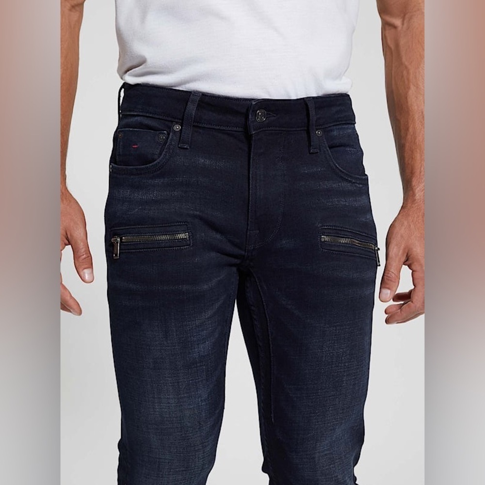 New Guess Men's Finnley Straight Denim Jeans - Picture 2 of 16